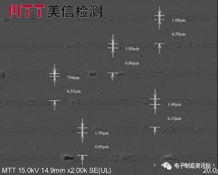 样品03内电极、介质层尺寸